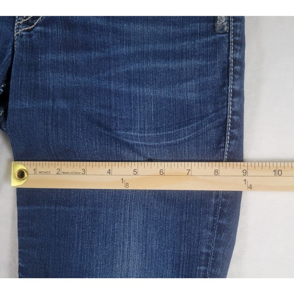 Silver Jeans Suki Rose Surplus Bermuda Shorts Women's Size 26 x 14 Blue Denim - Picture 10 of 14